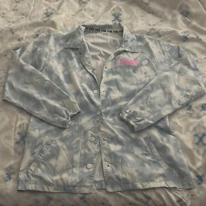 PINK Sky Blue Windbreaker
